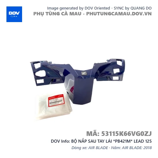 BỘ NẮP SAU TAY LÁI *PB421M* LEAD 125 — 53115K66VG0ZJ