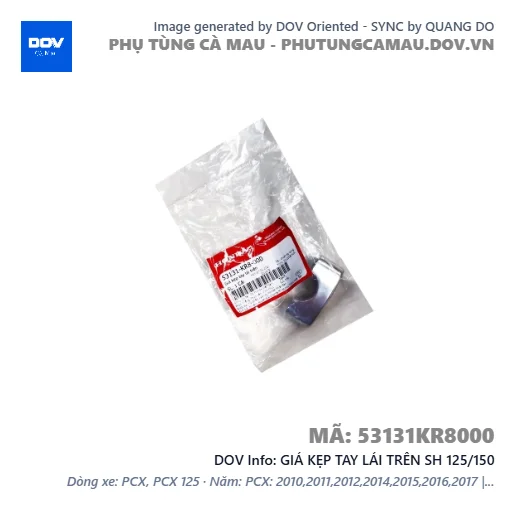 GIÁ KẸP TAY LÁI TRÊN SH 125/150 — 53131KR8000