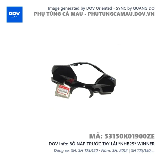 BỘ NẮP TRƯỚC TAY LÁI *NHB25* WINNER — 53150K01900ZE