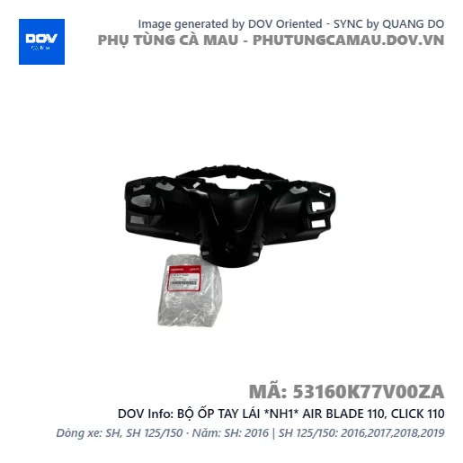 BỘ ỐP TAY LÁI *NH1* AIR BLADE 110, CLICK 110 — 53160K77V00ZA