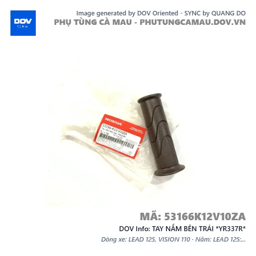 TAY NẮM BÊN TRÁI *YR337R* — 53166K12V10ZA