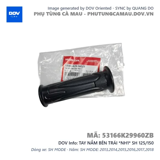 TAY NẮM BÊN TRÁI *NH1* SH 125/150 — 53166K29960ZB