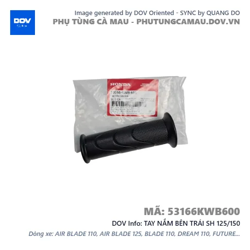 TAY NẮM BÊN TRÁI SH 125/150 — 53166KWB600