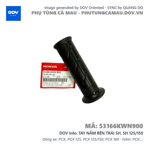 TAY NẮM BÊN TRÁI SH, SH 125/150 — 53166KWN900