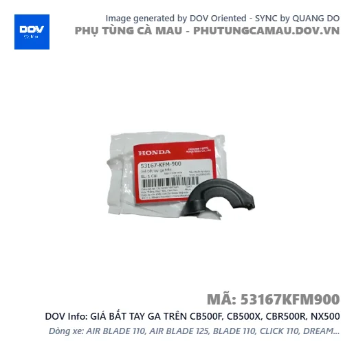 GIÁ BẮT TAY GA TRÊN CB500F, CB500X, CBR500R, NX500 — 53167KFM900