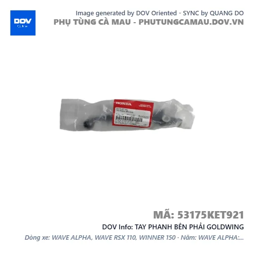 TAY PHANH BÊN PHẢI GOLDWING — 53175KET921