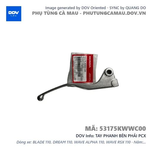 TAY PHANH BÊN PHẢI PCX — 53175KWWC00