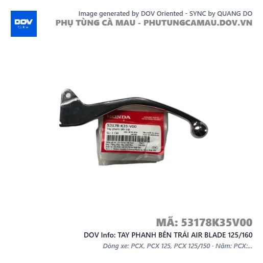 TAY PHANH BÊN TRÁI AIR BLADE 125/160 — 53178K35V00