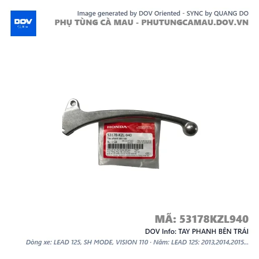TAY PHANH BÊN TRÁI — 53178KZL940