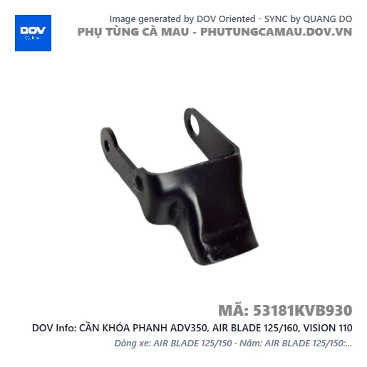 CẦN KHÓA PHANH ADV350, AIR BLADE 125/160, VISION 110 — 53181KVB930