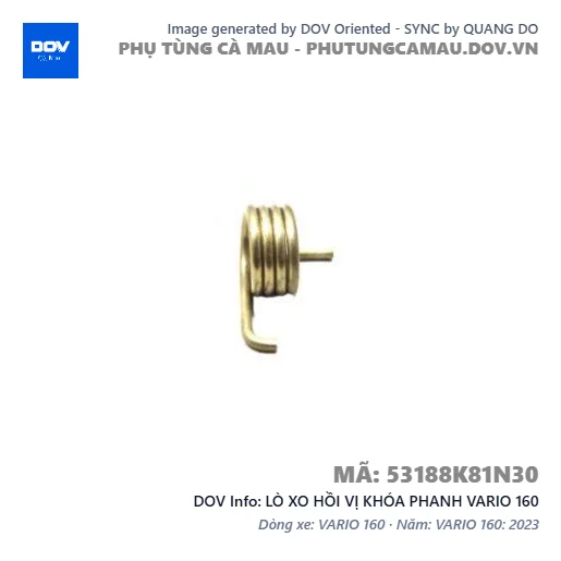LÒ XO HỒI VỊ KHÓA PHANH VARIO 160 — 53188K81N30