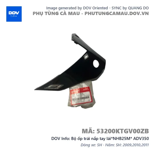 Bộ ốp trái nắp tay lái*NHB25M* ADV350 — 53200KTGV00ZB