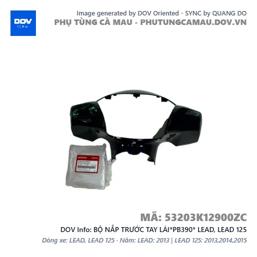 BỘ NẮP TRƯỚC TAY LÁI*PB390* LEAD, LEAD 125 — 53203K12900ZC