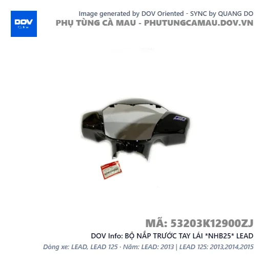 BỘ NẮP TRƯỚC TAY LÁI *NHB25* LEAD — 53203K12900ZJ