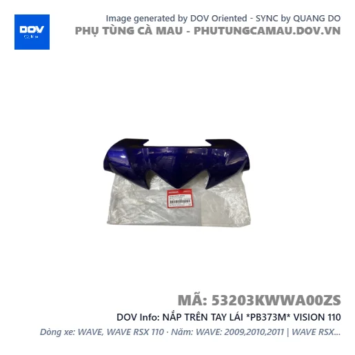 NẮP TRÊN TAY LÁI *PB373M* VISION 110 — 53203KWWA00ZS