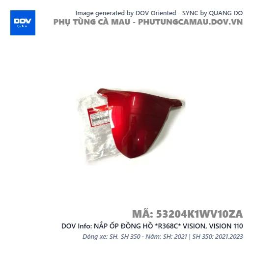 NẮP ỐP ĐỒNG HỒ *R368C* VISION, VISION 110 — 53204K1WV10ZA