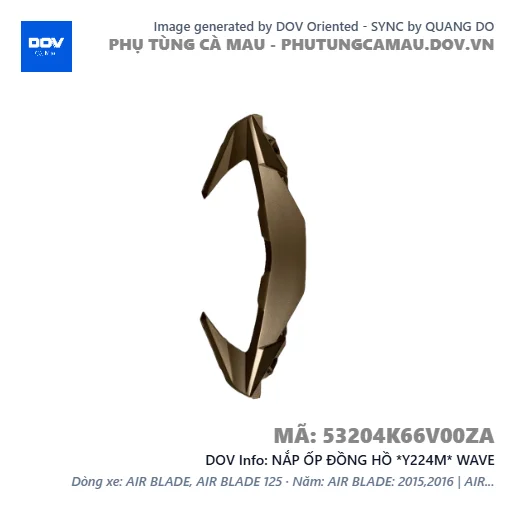 NẮP ỐP ĐỒNG HỒ *Y224M* WAVE — 53204K66V00ZA
