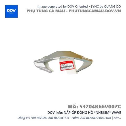 NẮP ỐP ĐỒNG HỒ *NHB18M* WAVE — 53204K66V00ZC