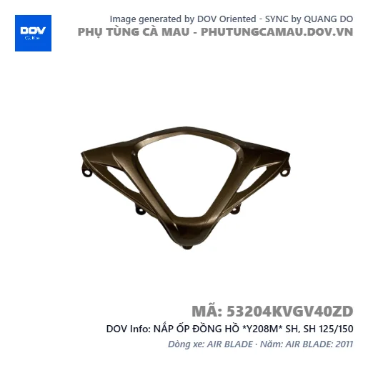 NẮP ỐP ĐỒNG HỒ *Y208M* SH, SH 125/150 — 53204KVGV40ZD