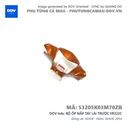 BỘ ỐP NẮP TAY LÁI TRƯỚC YR322C  — 53205K03M70ZB