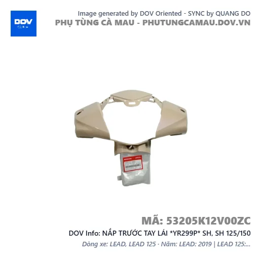 NẮP TRƯỚC TAY LÁI *YR299P* SH, SH 125/150 — 53205K12V00ZC