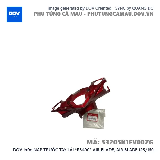 NẮP TRƯỚC TAY LÁI *R340C* AIR BLADE, AIR BLADE 125/160 — 53205K1FV00ZG