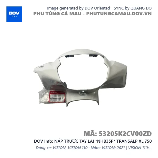 NẮP TRƯỚC TAY LÁI *NHB35P* TRANSALP XL 750 — 53205K2CV00ZD