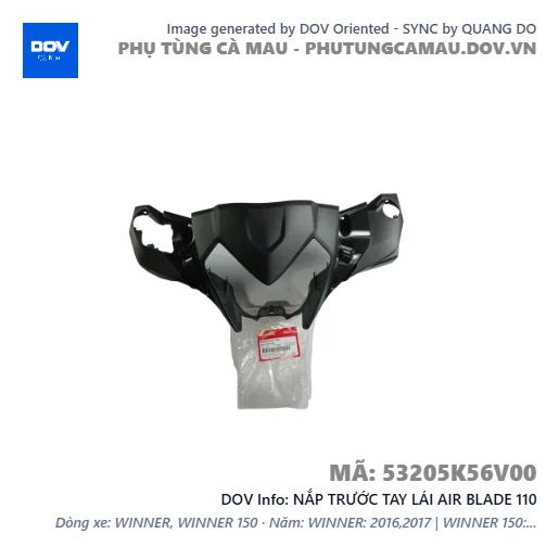 NẮP TRƯỚC TAY LÁI AIR BLADE 110 — 53205K56V00