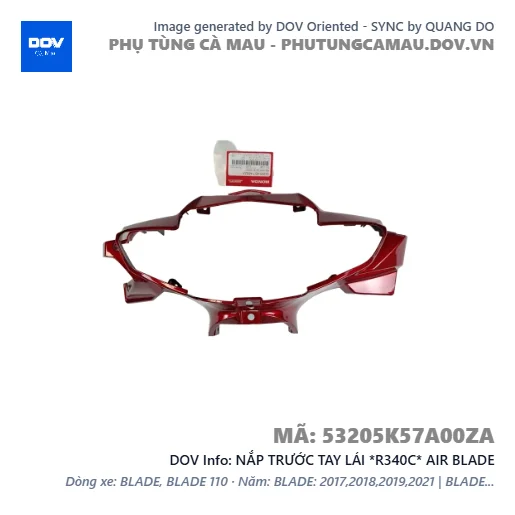 NẮP TRƯỚC TAY LÁI *R340C* AIR BLADE — 53205K57A00ZA