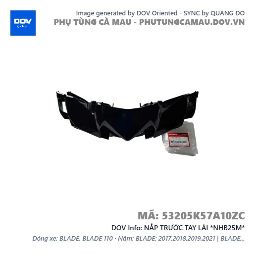 NẮP TRƯỚC TAY LÁI *NHB25M*  — 53205K57A10ZC
