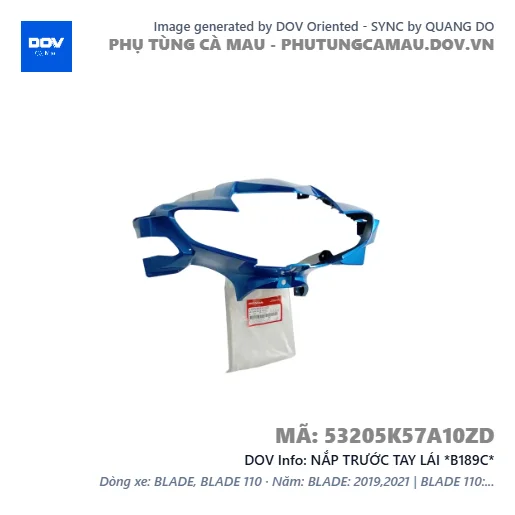 NẮP TRƯỚC TAY LÁI *B189C*  — 53205K57A10ZD