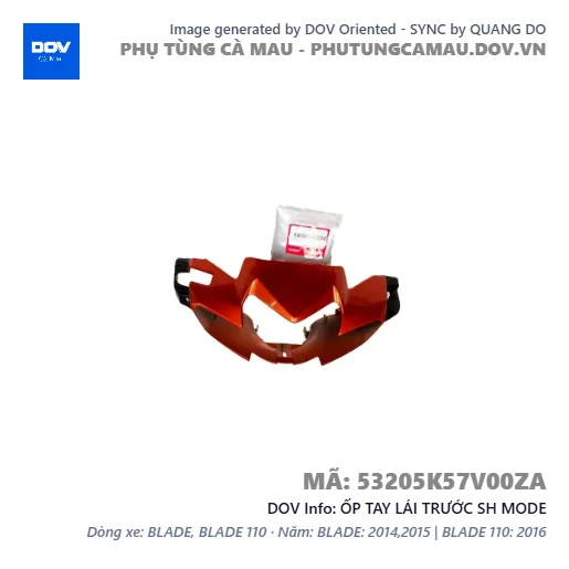 ỐP TAY LÁI TRƯỚC SH MODE — 53205K57V00ZA