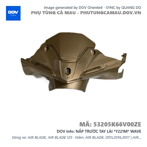 NẮP TRƯỚC TAY LÁI *Y221M* WAVE — 53205K66V00ZE