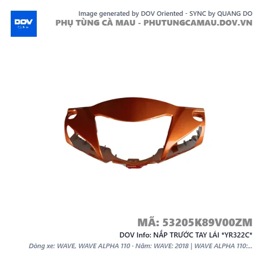 NẮP TRƯỚC TAY LÁI *YR322C*  — 53205K89V00ZM