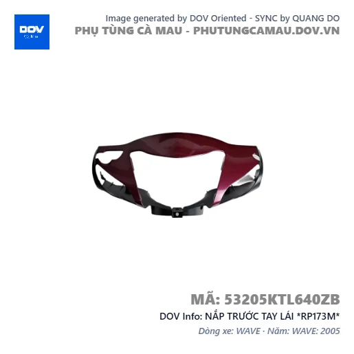 NẮP TRƯỚC TAY LÁI *RP173M*  — 53205KTL640ZB