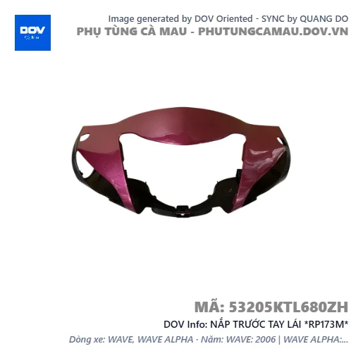 NẮP TRƯỚC TAY LÁI *RP173M*  — 53205KTL680ZH