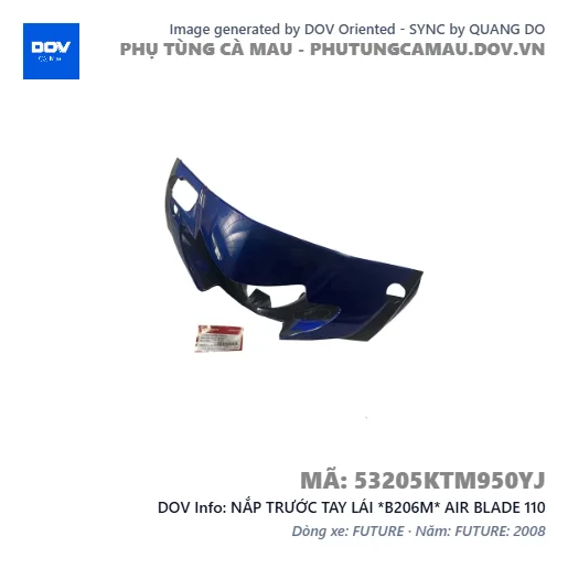 NẮP TRƯỚC TAY LÁI *B206M* AIR BLADE 110 — 53205KTM950YJ