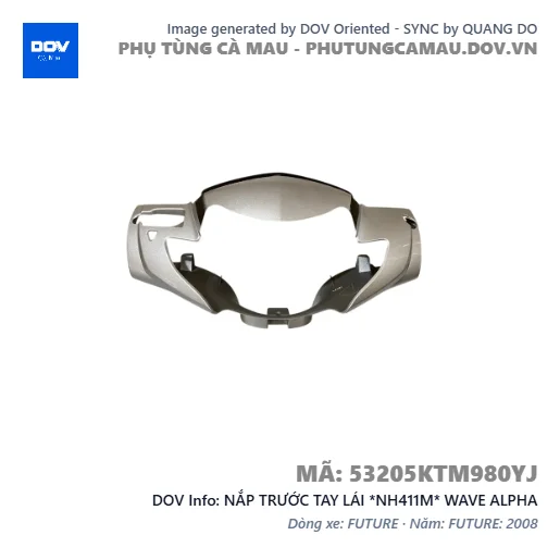NẮP TRƯỚC TAY LÁI *NH411M* WAVE ALPHA — 53205KTM980YJ