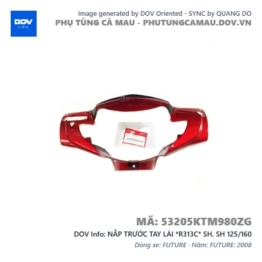 NẮP TRƯỚC TAY LÁI *R313C* SH, SH 125/160 — 53205KTM980ZG