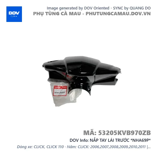 NẮP TAY LÁI TRƯỚC *NHA69P*  — 53205KVB970ZB