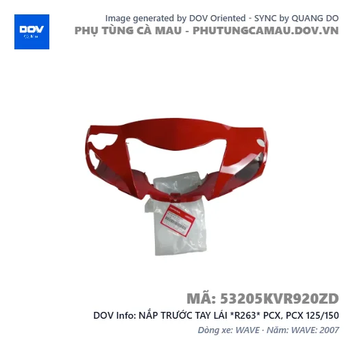 NẮP TRƯỚC TAY LÁI *R263* PCX, PCX 125/150 — 53205KVR920ZD