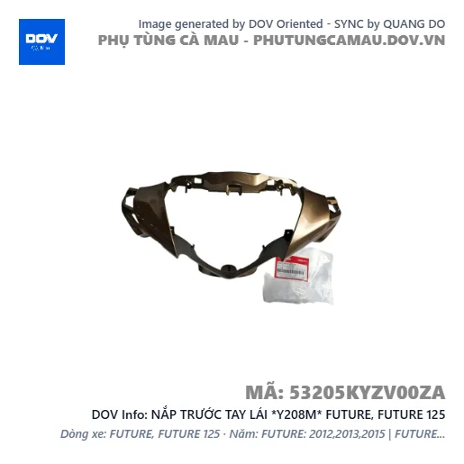 NẮP TRƯỚC TAY LÁI *Y208M* FUTURE, FUTURE 125 — 53205KYZV00ZA