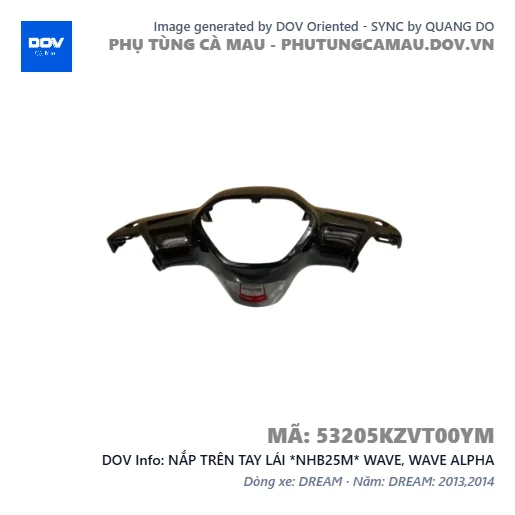 NẮP TRÊN TAY LÁI *NHB25M* WAVE, WAVE ALPHA — 53205KZVT00YM