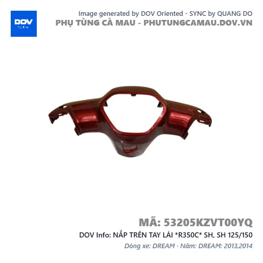 NẮP TRÊN TAY LÁI *R350C* SH, SH 125/150 — 53205KZVT00YQ