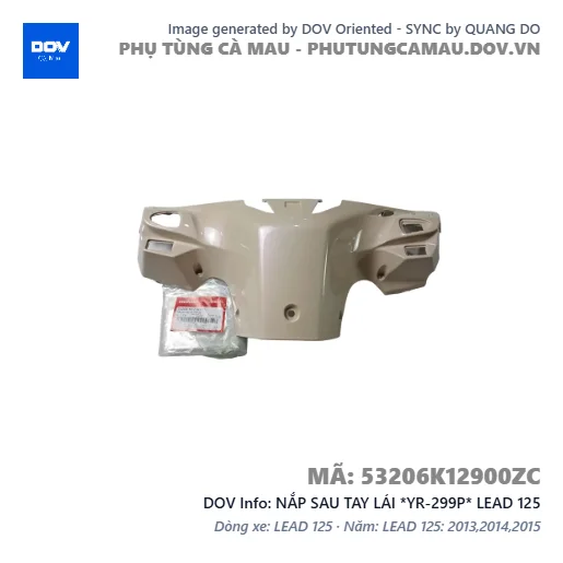 NẮP SAU TAY LÁI *YR-299P* LEAD 125 — 53206K12900ZC