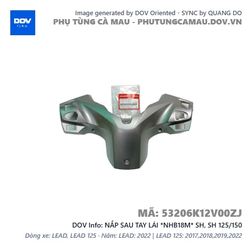 NẮP SAU TAY LÁI *NHB18M* SH, SH 125/150 — 53206K12V00ZJ