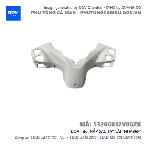 NẮP SAU TAY LÁI *NHA96P* — 53206K12V00ZK