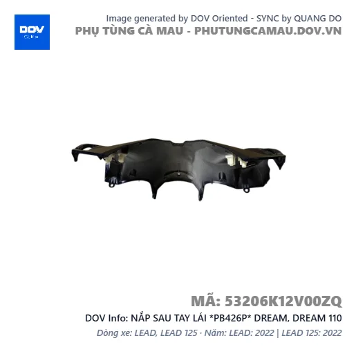 NẮP SAU TAY LÁI *PB426P* DREAM, DREAM 110 — 53206K12V00ZQ