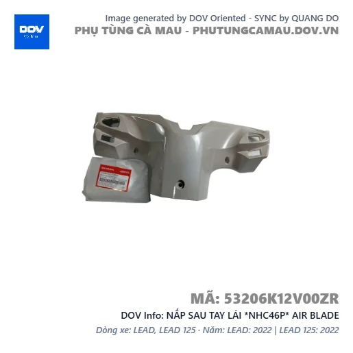 NẮP SAU TAY LÁI *NHC46P* AIR BLADE — 53206K12V00ZR
