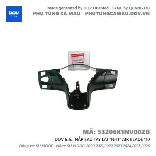 NẮP SAU TAY LÁI *NH1* AIR BLADE 110 — 53206K1NV00ZB